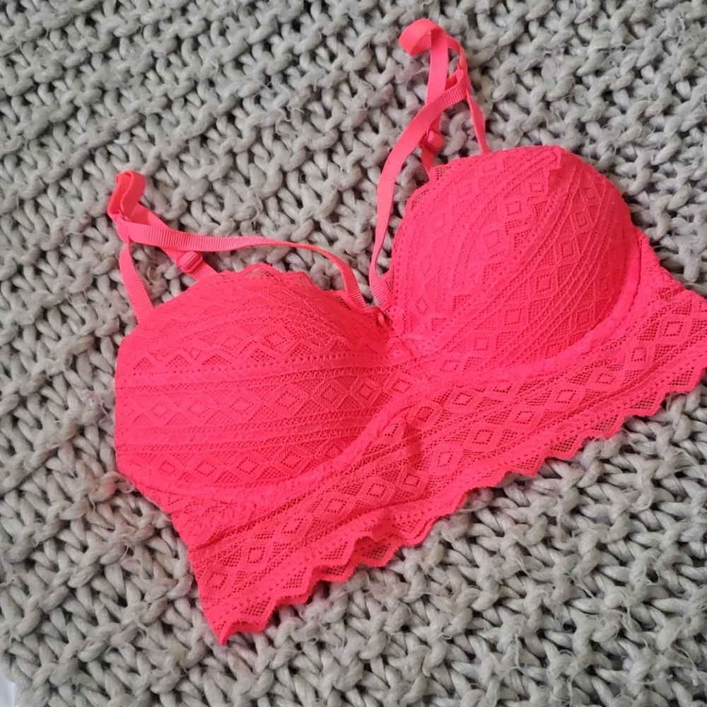 Pink Victoria's secret lace bralette
